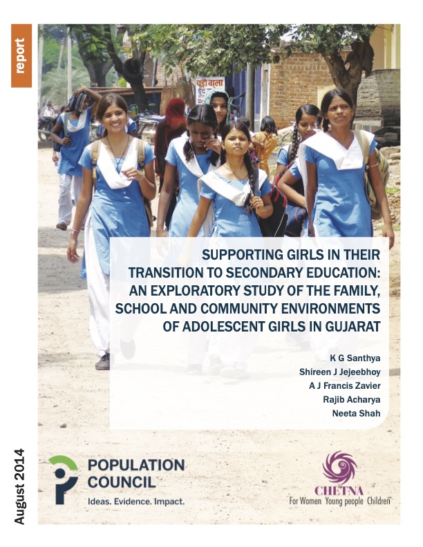 Supporting girls in their transition to secondary education: An exploratory study of the family, school and community environments of adolescent girls in Gujarat