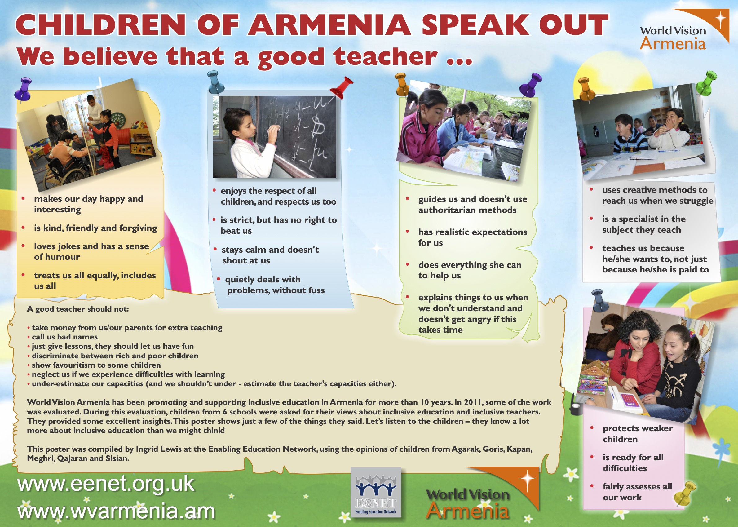Children of Armenia Speak Out  (about good teachers)