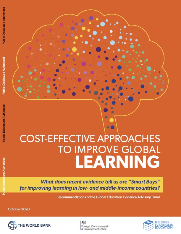 Cost-Effective Approaches to Improve Global Learning. What does recent evidence tell us are “Smart Buys”
for improving learning in low- and middle-income countries?
