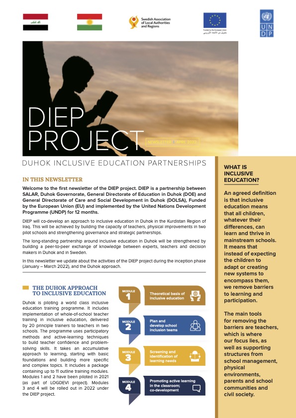 Duhok Inclusive Education Partnerships (DIEP) Newsletter (01)