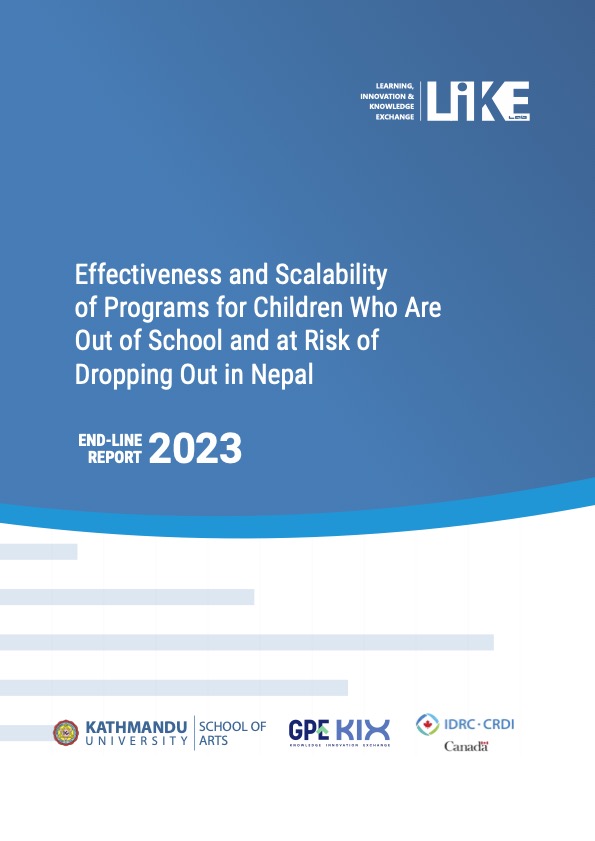 Effectiveness and Scalability of Programs for Children Who Are Out of School and at Risk of 
Dropping Out in Nepal