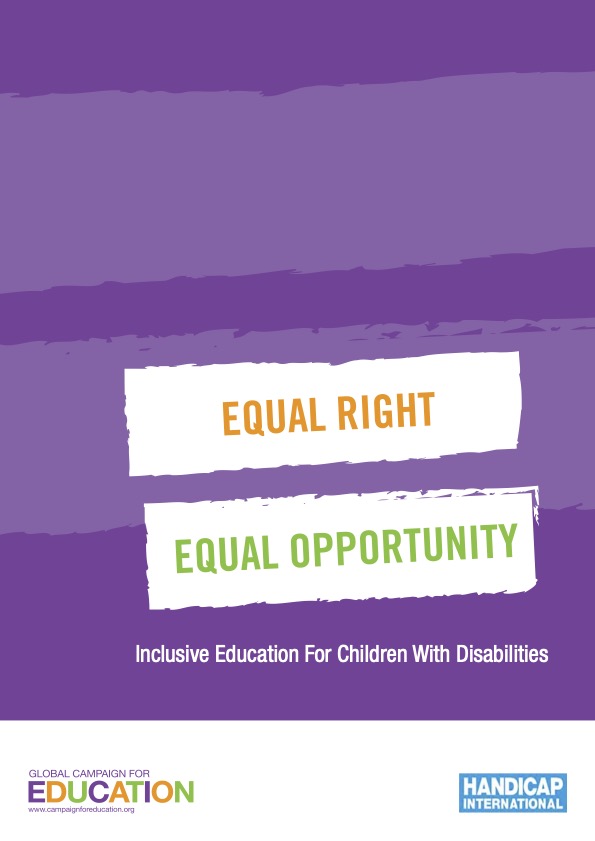 Equal Right, Equal Opportunity: Inclusive Education for Children with Disabilities