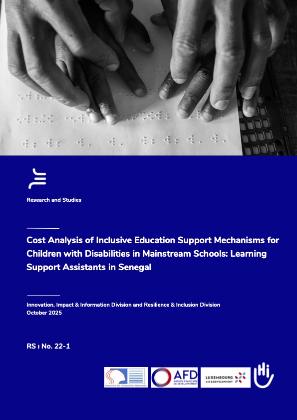 Cost Analysis of Inclusive Education Support Mechanisms for Children with Disabilities in Mainstream Schools: Learning Support Assistants in Senegal