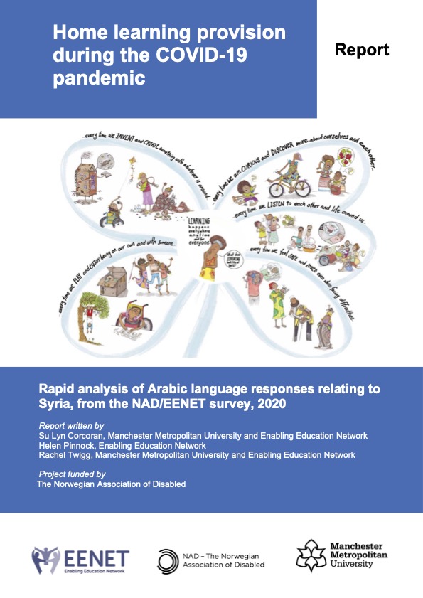 Home learning provision during the COVID-19 pandemic. Rapid analysis of Arabic language responses relating to Syria, from the NAD/EENET survey, 2020