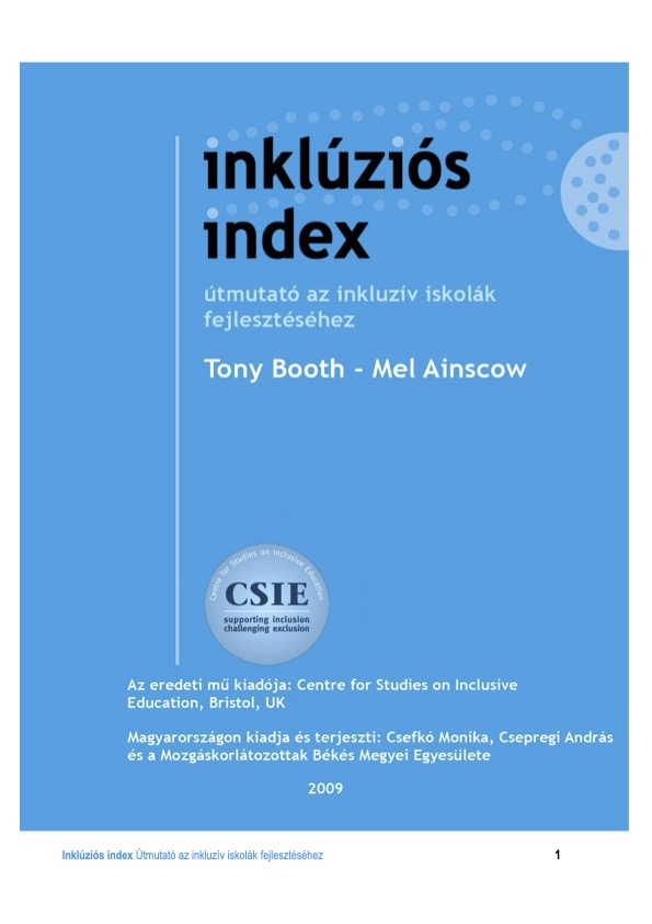 (Hungarian) Index for Inclusion: Developing learning and participation in schools