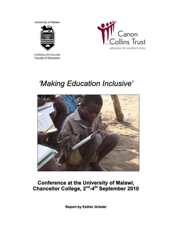 Making Education Inclusive - Conference Report