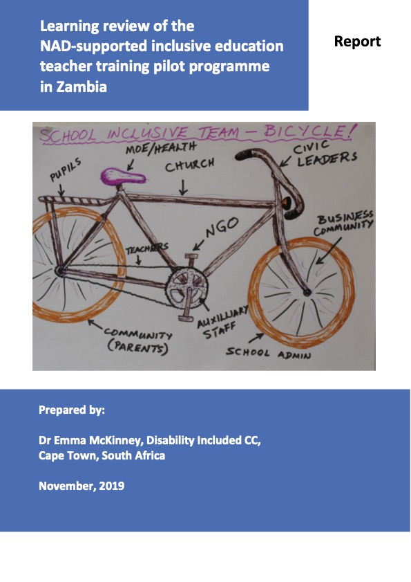 Learning review of the NAD-supported inclusive education teacher training pilot programme in Zambia