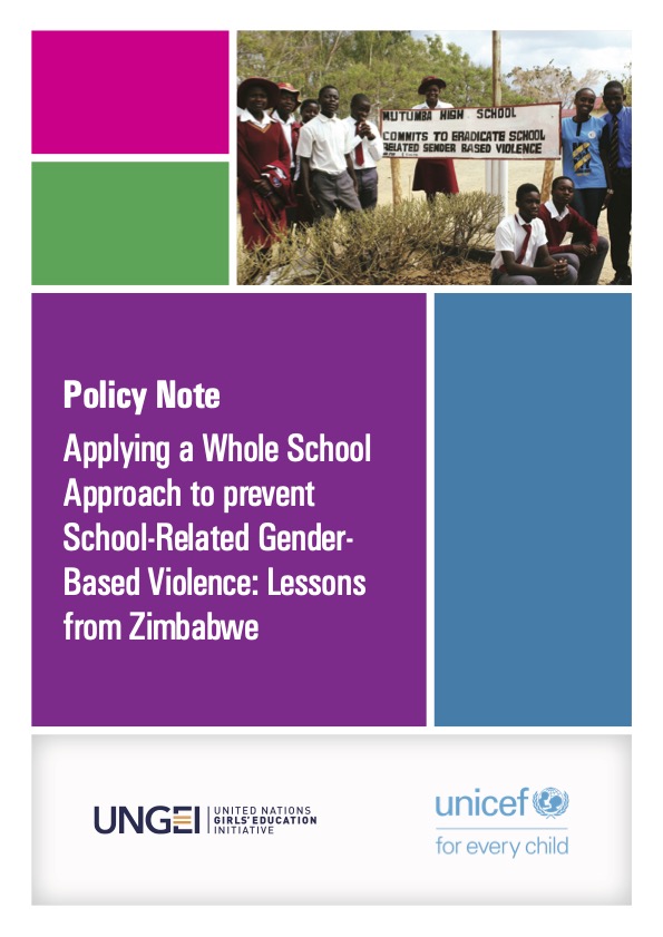 Applying a Whole School Approach to prevent School-Related Gender-Based Violence: Lessons from Zimbabwe