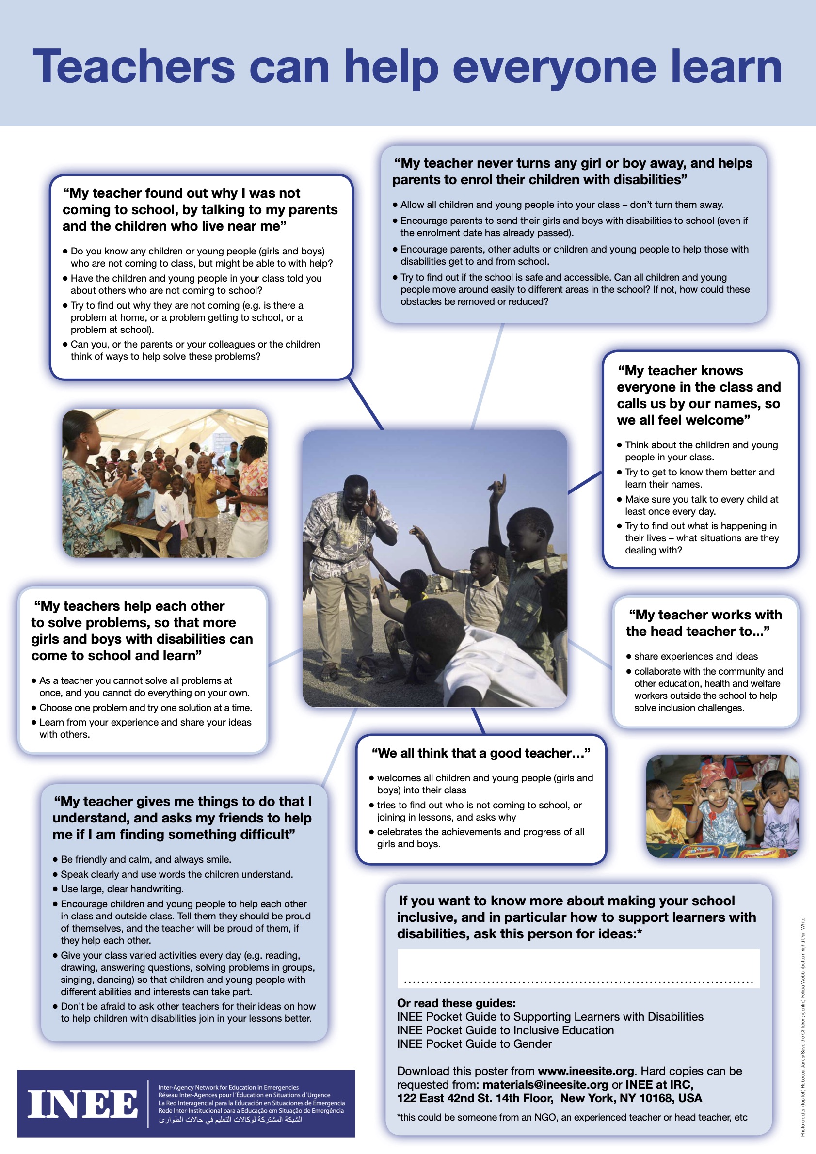 Teachers can help everyone learn