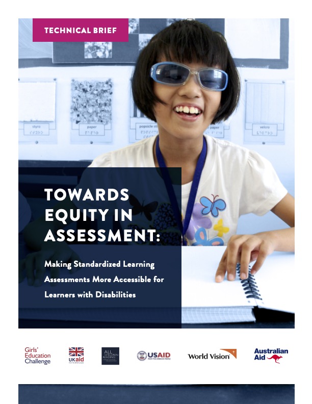 TOWARDS EQUITY IN ASSESSMENT: Making Standardized Learning Assessments More Accessible for Learners with Disabilities
