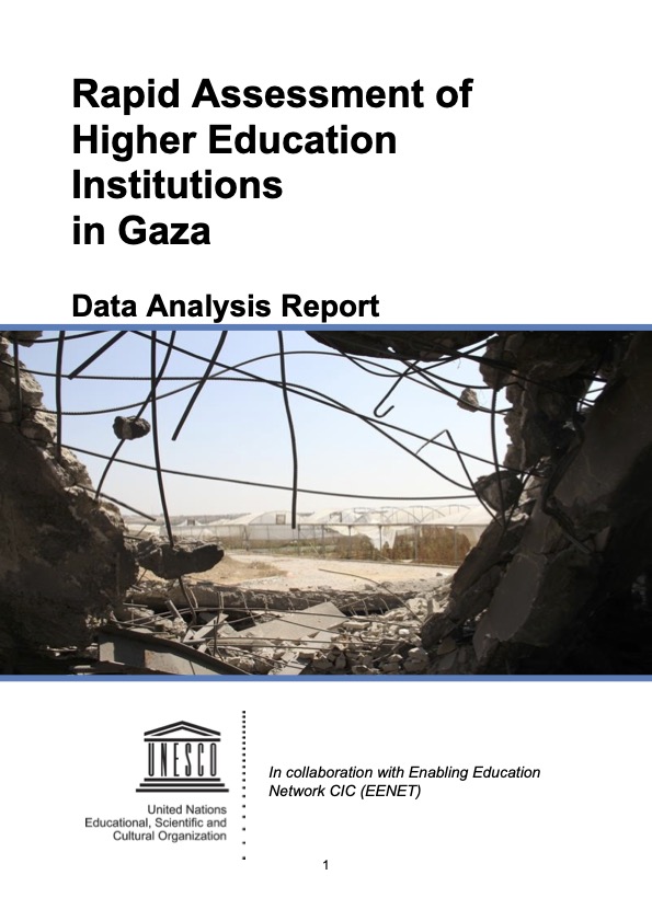 Rapid Assessment of Higher Education Institutions in Gaza. Data Analysis Report