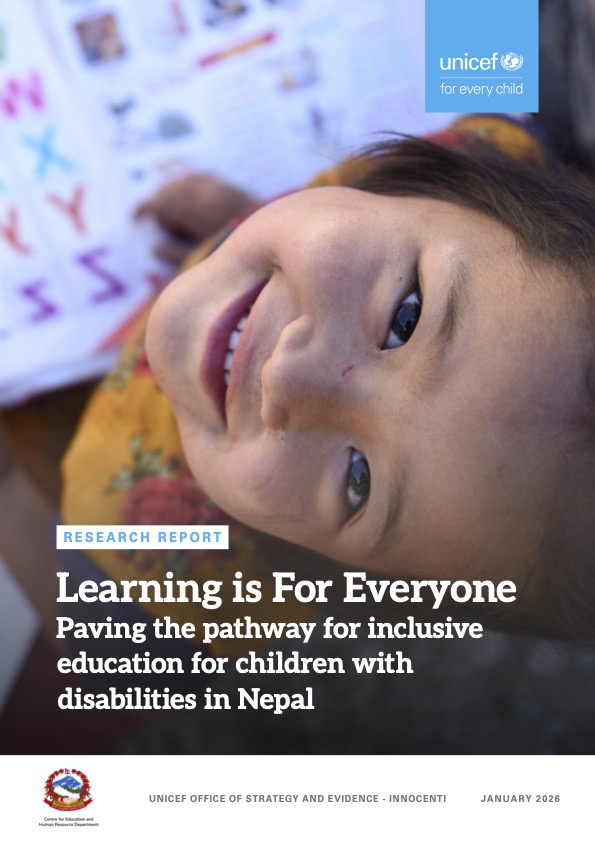 Learning is for everyone. Paving the pathway for inclusive education for children with disabilities in Nepal