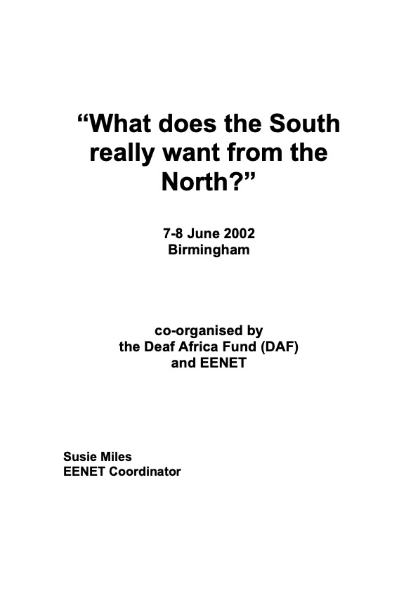 What does the South Really Want from the North?