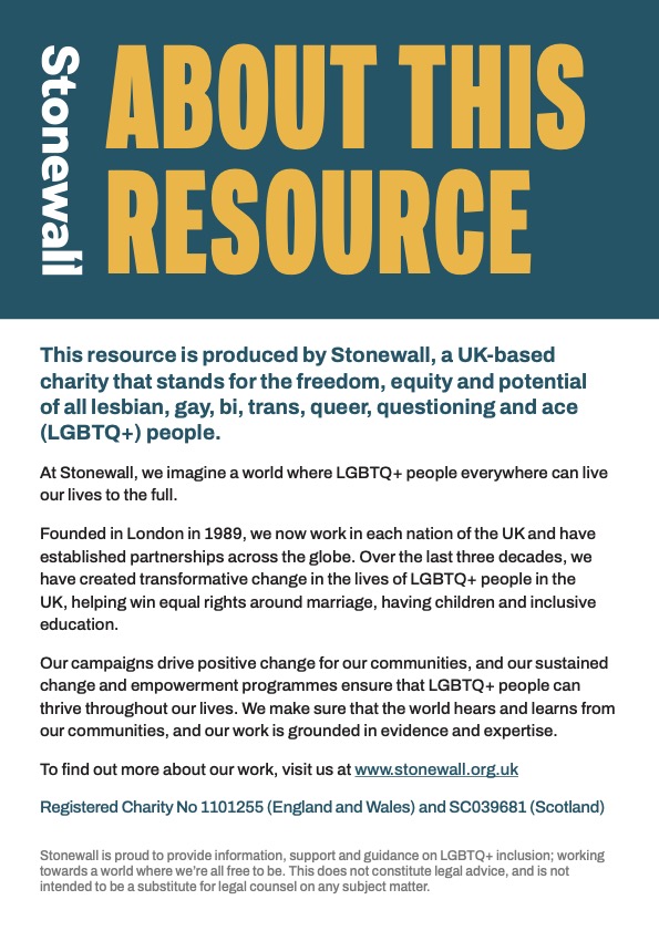 An introduction to supporting LGBTQ+ children and young people