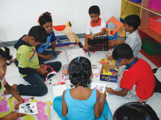 Children playing together