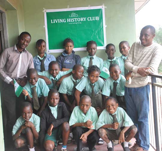 Members of a Living History Club