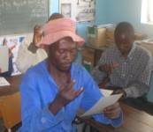 Fathers learning sign language, Nyadire, Kenya