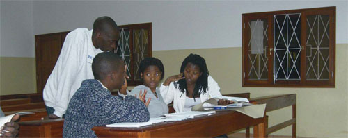 Students on the inclusive education course