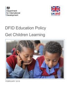 Front cover of DFID policy document
