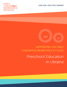 Front cover of Preschool Education in Ukraine report