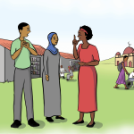 Sign Language in the community - Image by Gloria Katabazi/EENET/NAD
